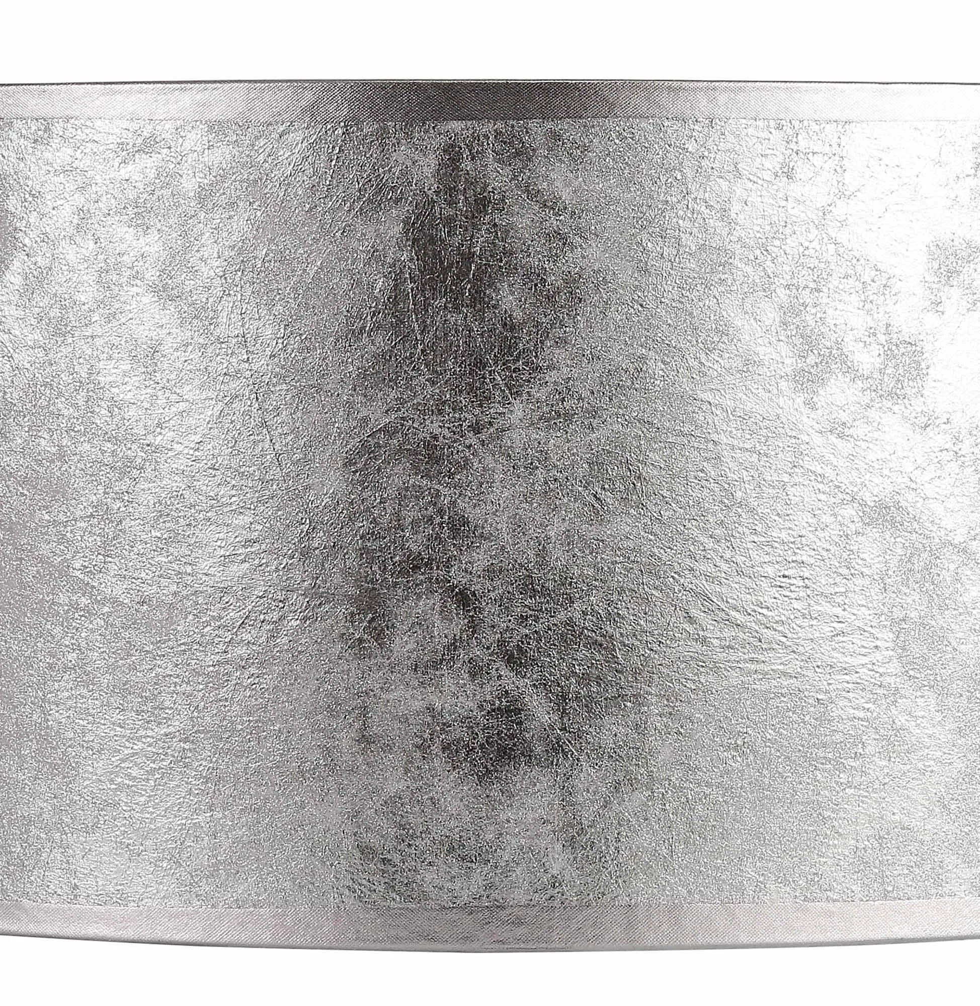 Baymont 40cm 3 Light Pendant Polished Chrome, Silver Leaf, Frosted Diffuser DK0796  Deco Baymont CH SL